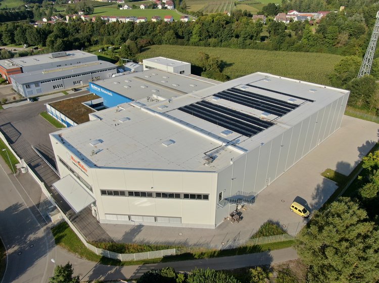 Die Lagerhalle des Logistikzentrum Tettnang