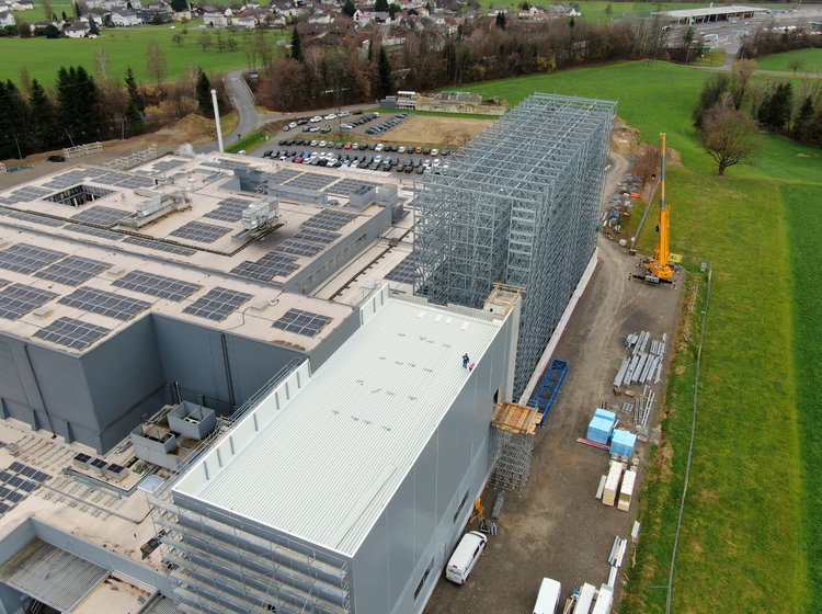 Neubau eines Hochregals bei Rupp in Hörbranz